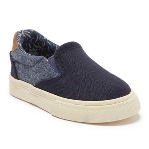 CREVO BALDWIN NIB NAVY SLIP ON SNEAKER TODDLER 7